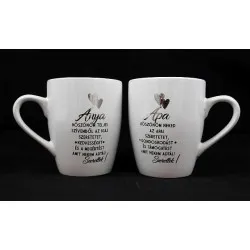 Porcelán bögre szett*2 "Anyának és Apának"