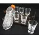 Italkínáló szett Focicipő 0,2 l +6 pálinkás pohár
