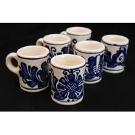 Korondi mázas virágos kupica