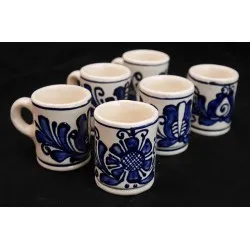 Korondi mázas virágos kupica