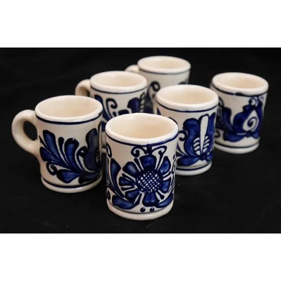 Korondi mázas virágos kupica