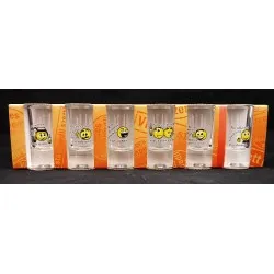 Pálinkás pohár szett*6 - Smiley és vicces feliratok