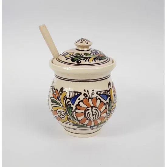 Mázas korondi méztartó  11*15 cm