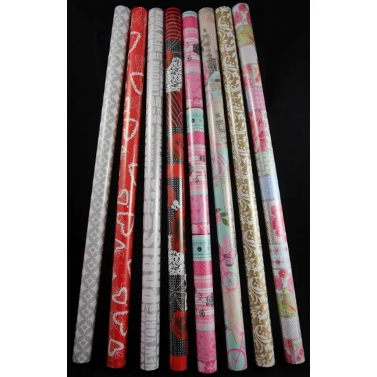 Díszcsomagoló papír  Általános virágos 2 m x 70 cm, 60 db