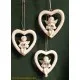 Angyal szívben+gyémántszív 6 cm