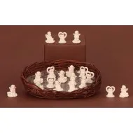 Angyalok szerencsekővel kosárban 2,5-2,7 cm