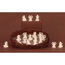 Angyalok szerencsekővel kosárban 2,5-2,7 cm