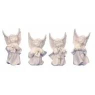 Fehér angyal ezüst kereszttel 9,5 cm-10,5 cm 4 féle