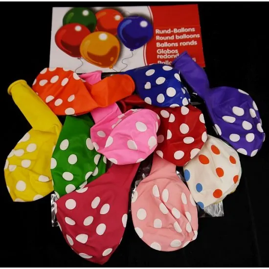 Lufi pöttyös 30 cm 10db/szett