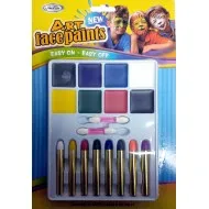 Arcfesték ART FACE PAINTS 8 szín + aplikátor