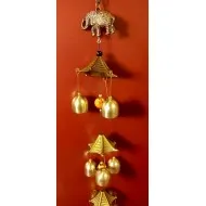 Szélcsengő fém elefántos MT38