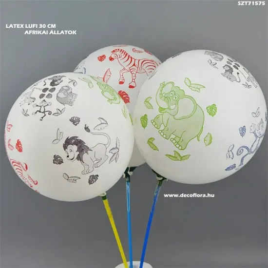 Lufi Afrikai állatok 30 cm 10 db/szett