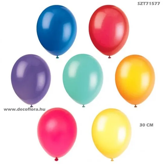 Lufi - Boldog születésnapot - 30 cm 10db/szett