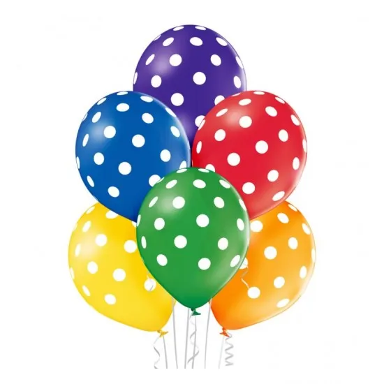 Lufi pöttyös 30 cm 10db/szett