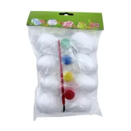 Hungarocell tojás szett festékkel és ecsettel 8 db