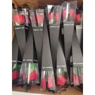 Szappanrózsa fekete tölcsérben 40 cm