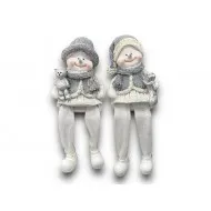 Lógólábú Hóemberek kötött pulcsiban 9 cm 2 féle