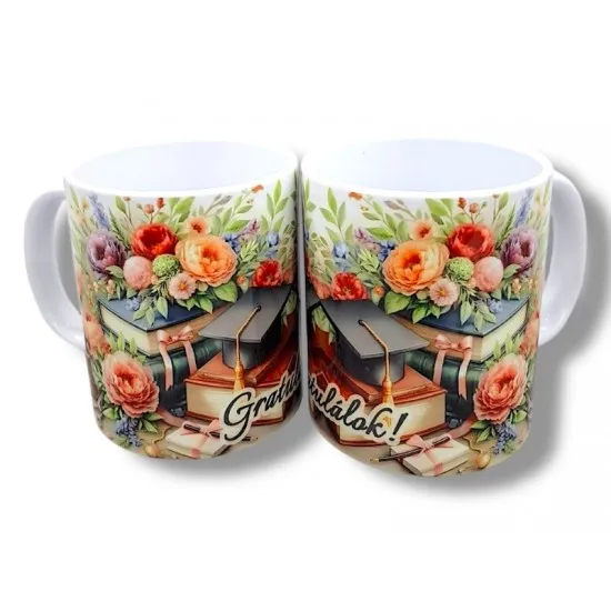 Kerámia bögre - Ballagás 2025 - Gratulálok