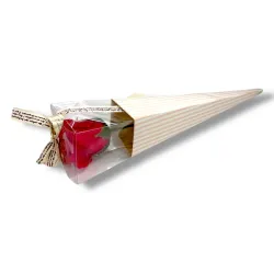 Szappanvirág tölcsérben "Especially For You" 30 cm 2 szort