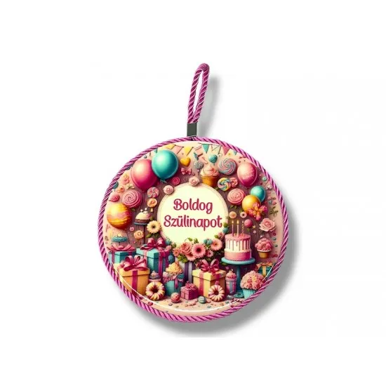 Kerámia edényalátét - BOLDOG SZÜLINAPOT