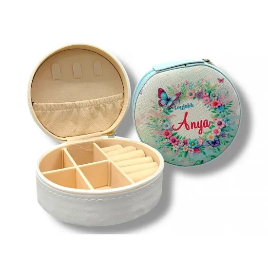 Ékszertartó táska zipp-zárral Tavaszkoszorú - Legjobb Anya