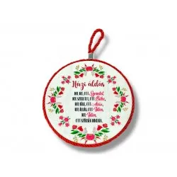 Kerámia edényalátét - Házi áldás- Magyaros