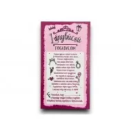 Leánybúcsú fogadalom - hűtőmágnes 