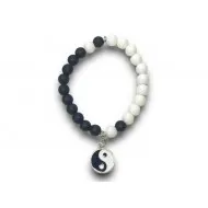 Karkötő Heng-shan, lávakőből, Jing-Jang charmmal