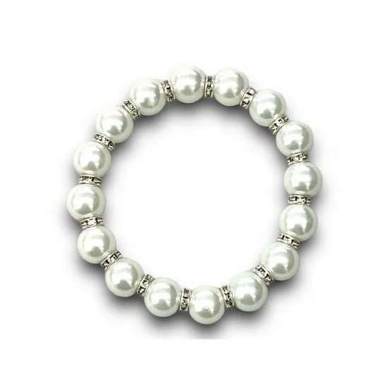 Karkötő Gyöngy metál köztesekkel