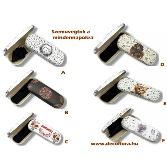 Szemüvegtok dekorált