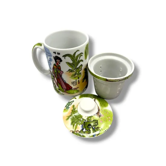 Dr. Wu gyógyteás bögre porcelán szűrővel 250 ml