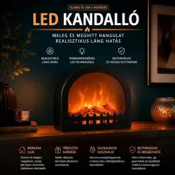 Led kandalló Milano