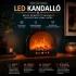 Led kandalló Milano