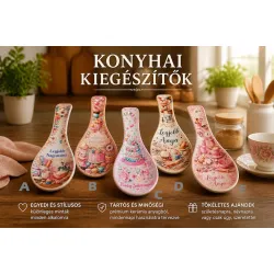 Kerámia fakanáltartó Rustic