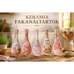 Kerámia fakanáltartó Rustic