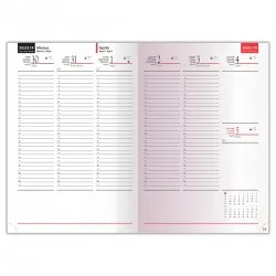 Amigo, B5 heti beosztású határidőnapló, Bordó