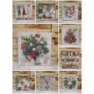 Karácsonyi szalvéta többféle 20 db 3 rétegű I osztály