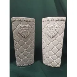 Radiátor párologtató Heart fehér