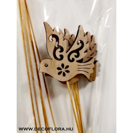 Fa dekor galamb pick 12 db 25 cm