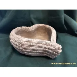 Kőszív kaspó Angyalszárnyas dekorral 17x23x22 cm