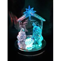 Világító Betlehem 14*16 cm