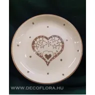 Kézzel festett dekor kínálótál Wadnaha (szomáli - szív) 27 cm
