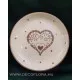 Kézzel festett dekor kínálótál Wadnaha (szomáli - szív) 27 cm