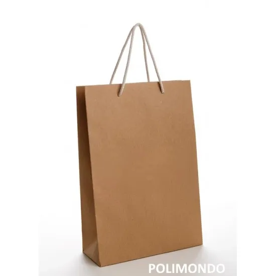 Ajándéktasak KRAFT medium NATURE POLIMONDO