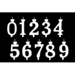 Számgyertya 7 cm 10 féle