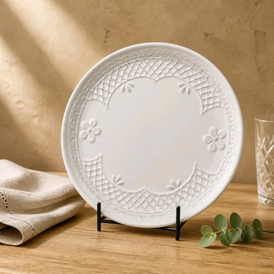 Dombornyomott kínáló tál - dekor tál  Romance 19 cm