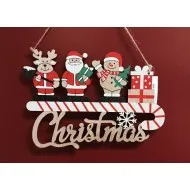 Karácsonyi ajtódísz Christmas COLOR 22*15 cm