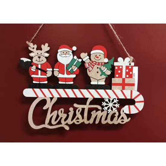 Karácsonyi ajtódísz Christmas COLOR 22*15 cm