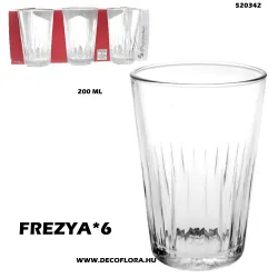Vizes pohár szett*6 Pasabahce FREZYA 200 ml