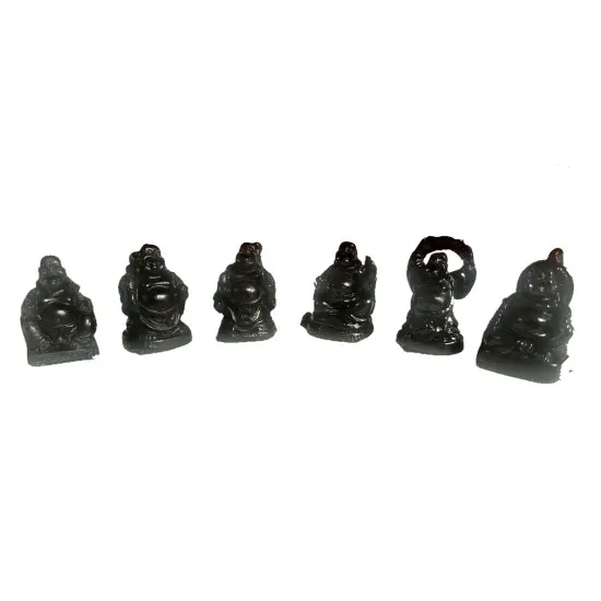 Pu Taj - Nevető Buddha figurák szettben - 6 különféle